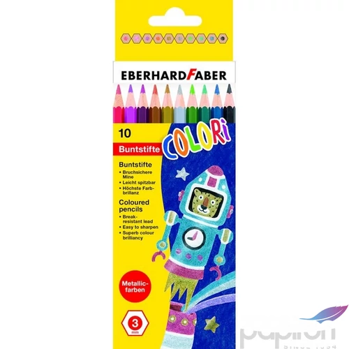Eberhard Faber színes ceruza 10db-os metál E514808