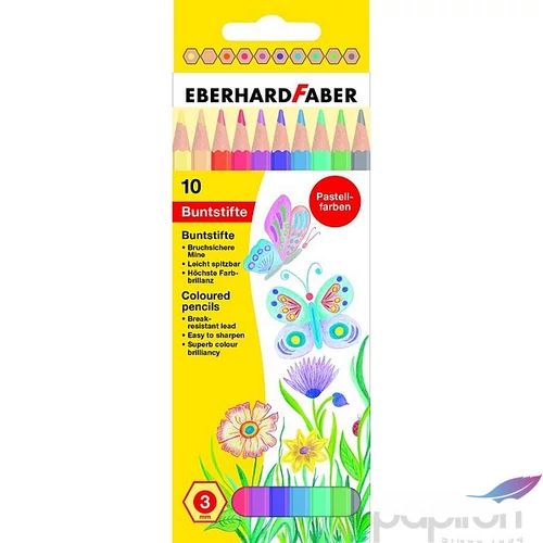 Eberhard Faber színes ceruza 10db pasztell készlet E514810