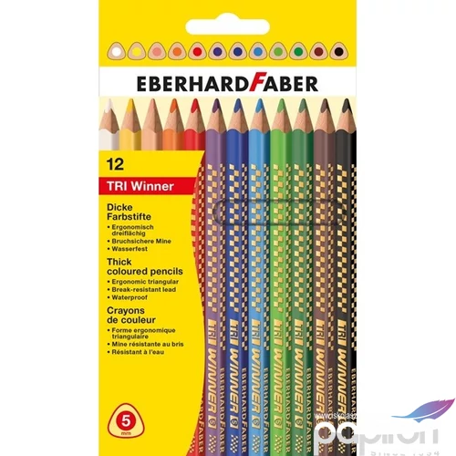 Eberhard Faber Színes ceruza 12db Tri Winner. E518412