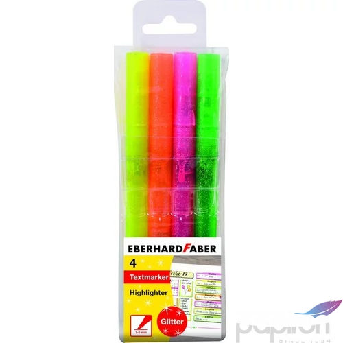 Eberhard Faber szövegkiemelő 4db csillámos készlet E551404