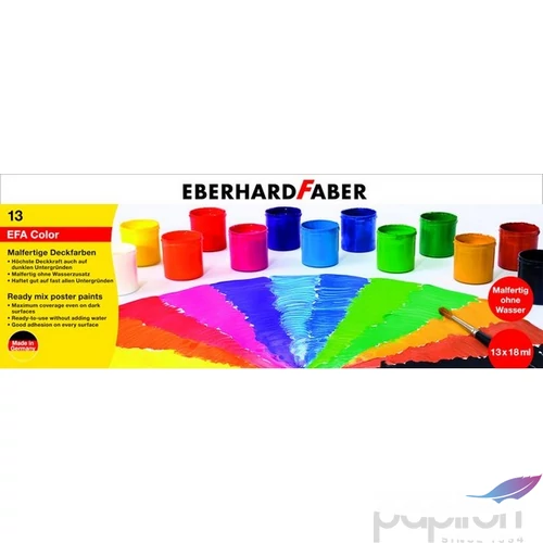 Eberhard Faber tempera 13x18ml-es tégelyes E575613
