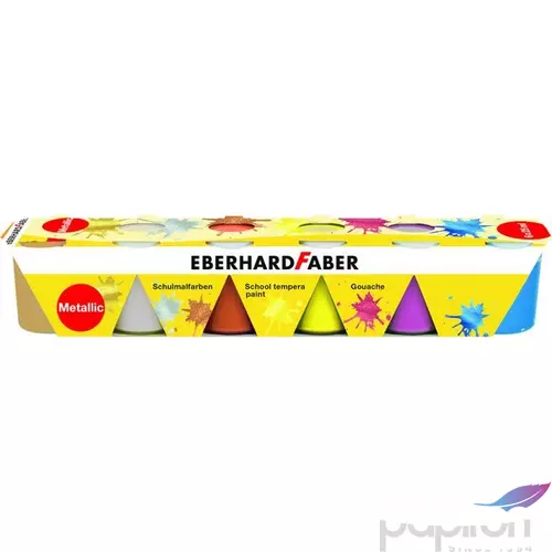 Eberhard Faber tempera 6x25ml-es tégelyes "metál színek E575508
