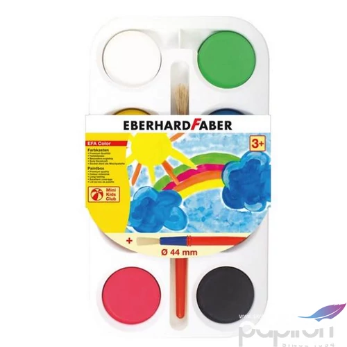 Eberhard Faber vízfesték EF-Vízfesték 8db-os+ecset 44mm korong E577008