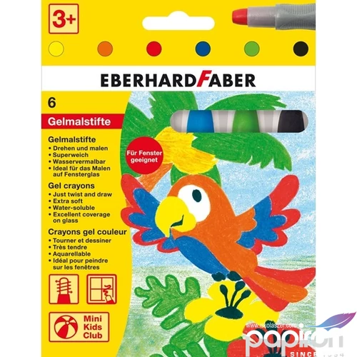Eberhard Faber zsírkréta 6db-os extra puha E529006