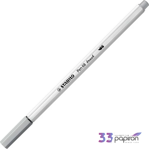 Ecsetiron középszürke Stabilo Pen 68' Brush Írószerek STABILO 568/95