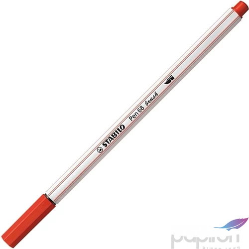 Ecsetiron piros Stabilo Pen 68' Brush Írószerek STABILO 568/48