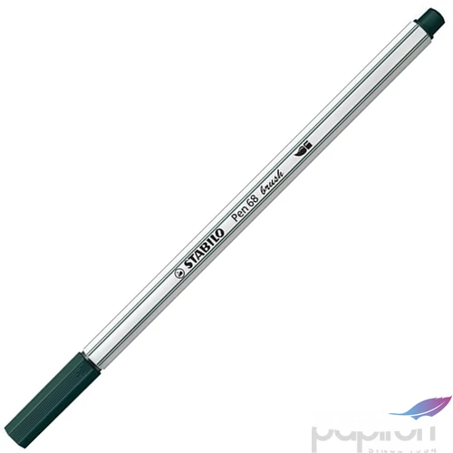 Ecsetiron Stabilo Pen 68 brush, földeszöld TST568631