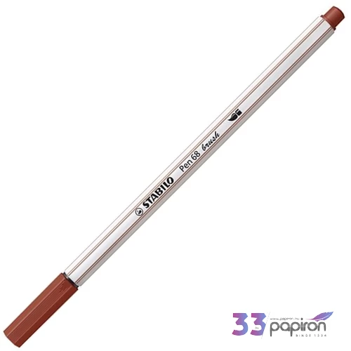 Ecsetiron Stabilo Pen 68 brush, vörösesbarna TST568751