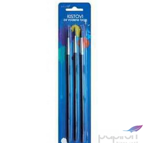 Ecsetkészlet Educa 6-8-10 Educa ecset 6,8,10 sörte,aquarell, fanyelű