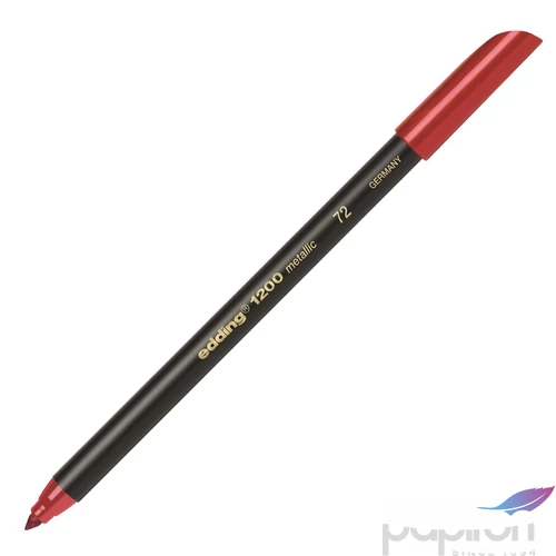 Edding 1200 marker metalic piros marker, filctoll