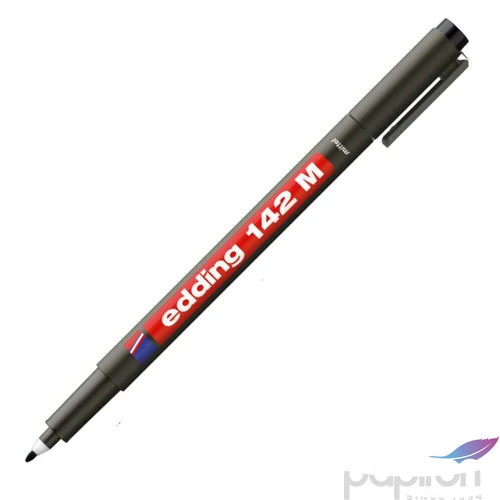 Edding 142M fekete OHP permanent alkoholos marker 1mm filc, marker