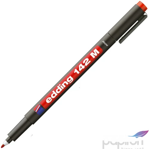 Edding 142M piros OHP permanent alkoholos marker 1mm filc, marker