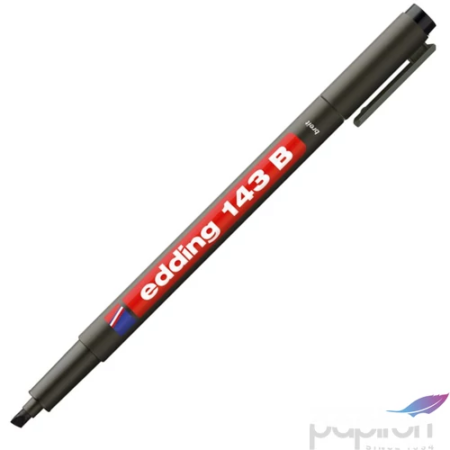 Edding 143B fekete permanent alkoholos marker 1-3mm filc, marker