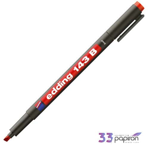 Edding 143B piros OHP permanent alkoholos marker 1-3mm filc, marker