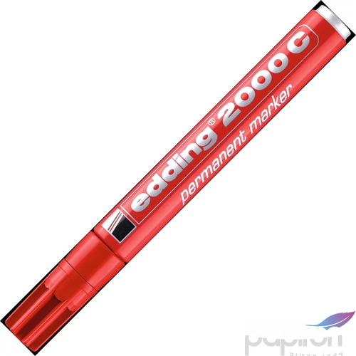 Edding 2000 piros permanent alkoholos marker 1,5-3mm filc, marker alkoholos marker