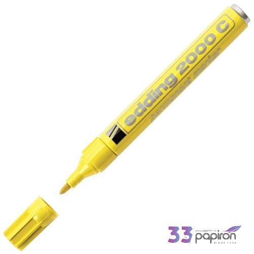 Edding 2000 sárga permanent alkoholos marker 1,5-3mm filc, marker alkoholos marker