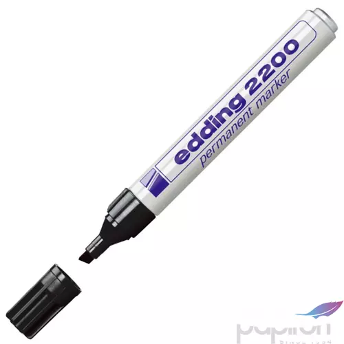 Edding 2200 fekete permanent alkoholos marker 1-5mm filc, marker