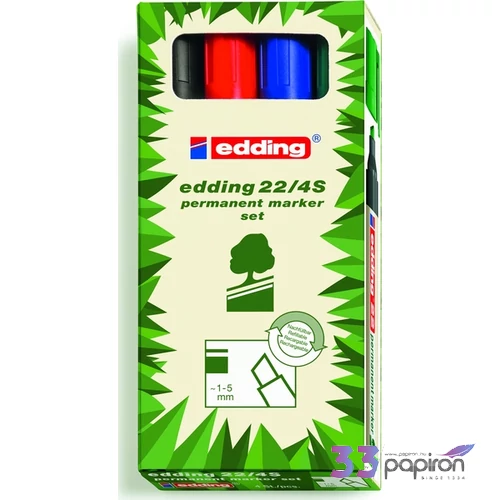 Edding 22/4 marker Ecoline permanent 4 Klf.