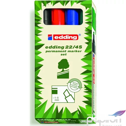 Edding 22/4 marker Ecoline permanent 4 Klf.