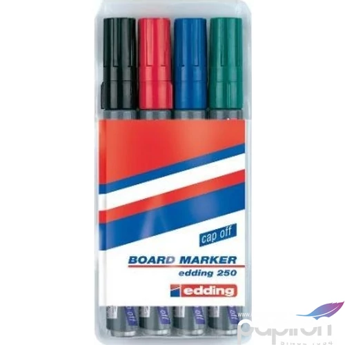 Edding 250 4-es készlet boardmarker táblamarker 1,5-3mm táblafilc, táblamarker
