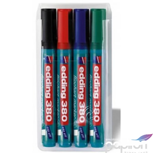 Edding 380 4 Flipchart készlet kerekhegyű marker 1,5-3mm Flipchart marker Edding 380
