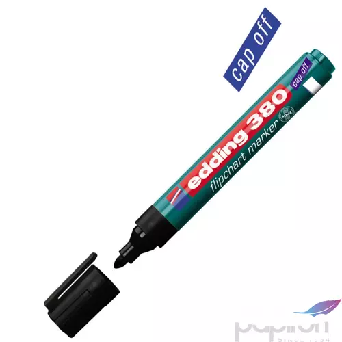 Edding 380 Flipchart marker fekete kerek hegyű 1,5-3mm Flipchart marker Edding 380