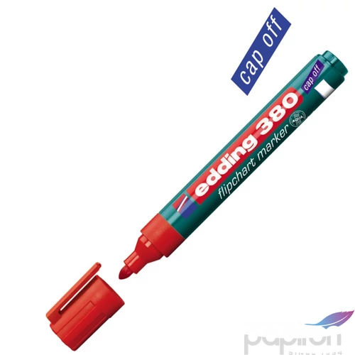 Edding 380 Flipchart marker piros kerek hegyű 1,5-3mm Flipchart marker Edding 380