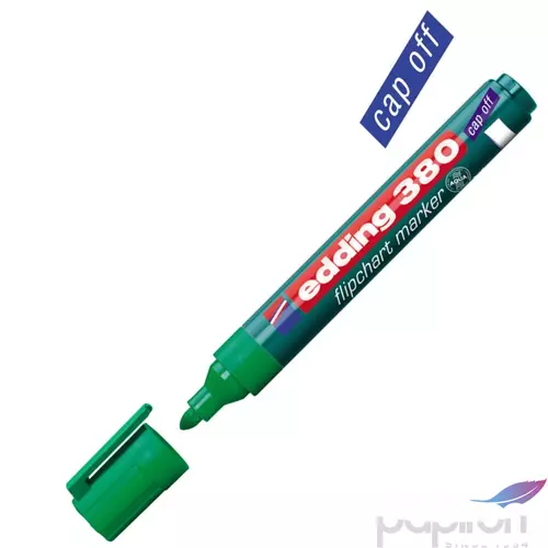 Edding 380 Flipchart marker zöld kerek hegyű 1,5-3mm Flipchart marker Edding 380