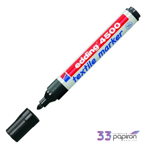 Edding 4500 T-Shirt fekete Textil-marker 2-3mm kerek hegyű Textilmarker Edding 4500
