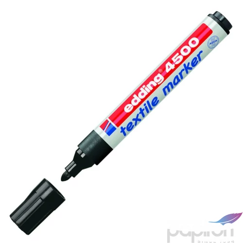 Edding 4500 T-Shirt fekete Textil-marker 2-3mm kerek hegyű Textilmarker Edding 4500