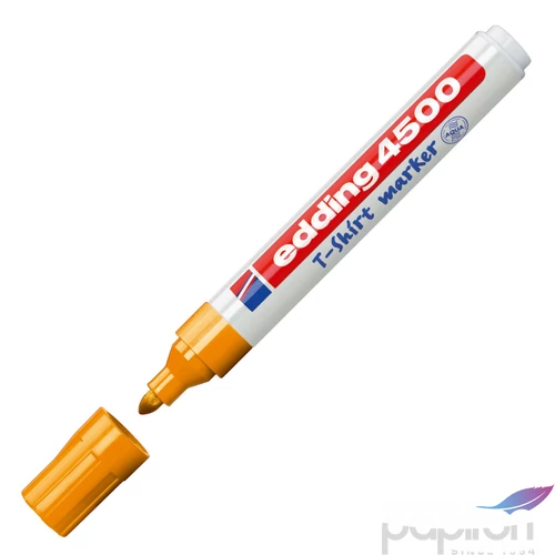 Edding 4500 narancs T-shirt Textil-marker 2-3mm kerek hegyű Textilmarker Edding 4500