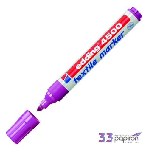 Edding 4500 neon lila T-shirt Textil-marker 2-3mm kerek hegyű Textilmarker Edding 4500