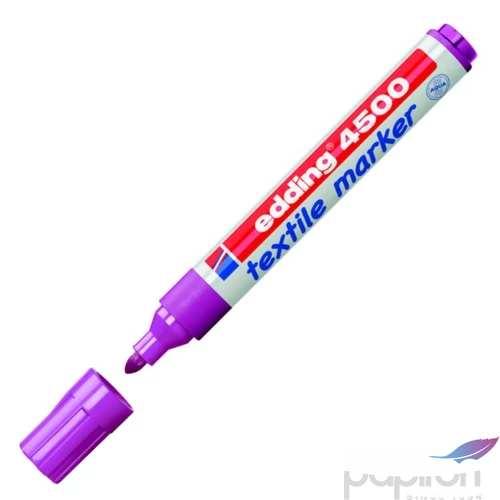 Edding 4500 neon lila T-shirt Textil-marker 2-3mm kerek hegyű Textilmarker Edding 4500