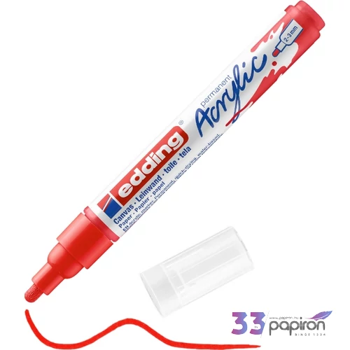 Edding 5100 Akril marker M (2-3 Mm) Traffic Red