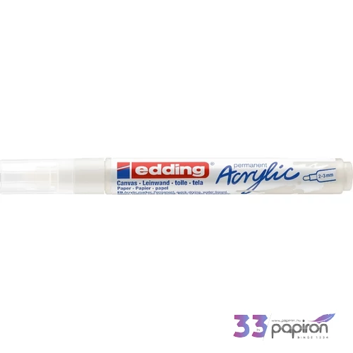 Edding 5100 Akril marker M (2-3 Mm) Traffic White