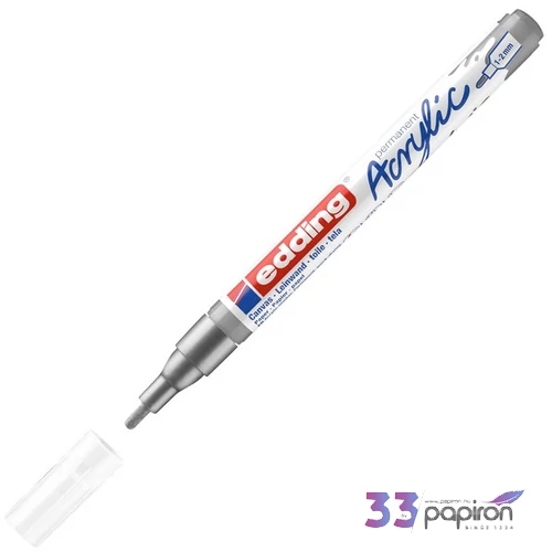 Edding 5300 Akril marker F (1-2 Mm) Rich Silver
