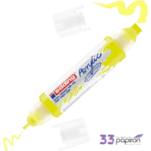 Edding 5400 Akril marker (2-3 Mm/5-10 Mm) Neon Yellow 3D DOUBLE LINER