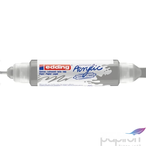 Edding 5400 Akril marker (2-3 Mm/5-10 Mm) Rich Silver 3D DOUBLE LINER