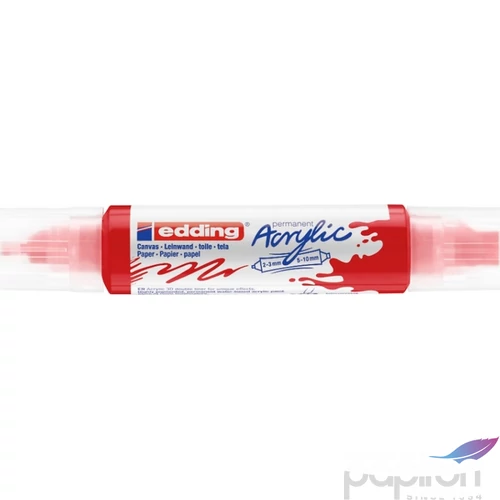 Edding 5400 Akril marker (2-3 Mm/5-10 Mm) Traffic Red 3D DOUBLE LINER