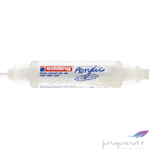 Edding 5400 Akril marker (2-3 Mm/5-10 Mm) Traffic White 3D DOUBLE LINER