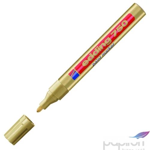 Edding 750 kerek hegyű arany lakkmarker 2-4mm jelölésre Üveg, porcelán, műanyag, fém 