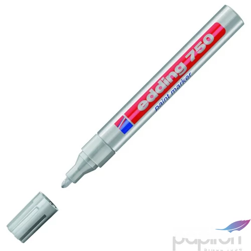 Edding 750 kerek hegyű ezüst lakkmarker 2-4mm jelölésre Üveg, porcelán, műanyag, fém 