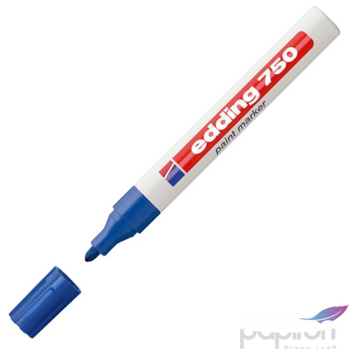 Edding 750 kerek hegyű kék lakkmarker 2-4mm jelölésre Üveg, porcelán, műanyag, fém 