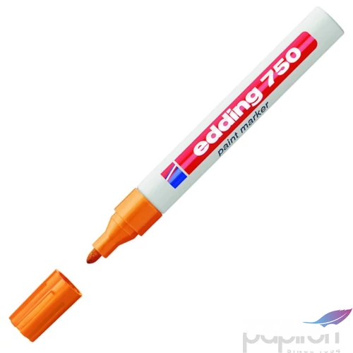 Edding 750 kerek hegyű narancs lakkmarker 2-4mm jelölésre Üveg, porcelán, műanyag, fém 