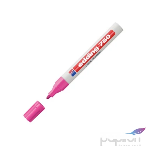 Edding 750 kerek hegyű rózsa lakkmarker 2-4mm jelölésre Üveg, porcelán, műanyag, fém 