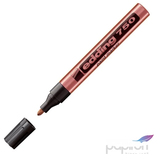 Edding 750 kerek hegyű vör.réz lakkmarker 2-4mm jelölésre Üveg, porcelán, műanyag, fém 