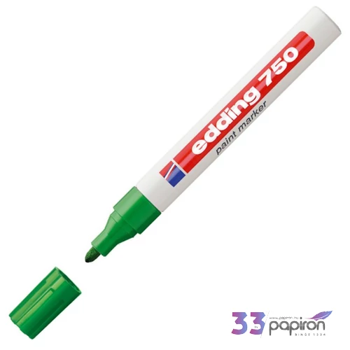 Edding 750 kerek hegyű zöld lakkmarker 2-4mm jelölésre Üveg, porcelán, műanyag, fém 
