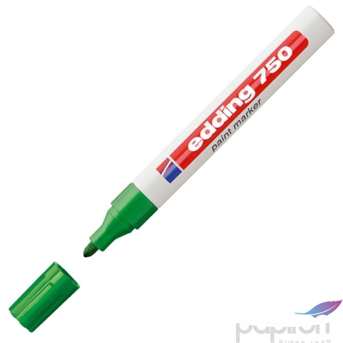 Edding 750 kerek hegyű zöld lakkmarker 2-4mm jelölésre Üveg, porcelán, műanyag, fém 