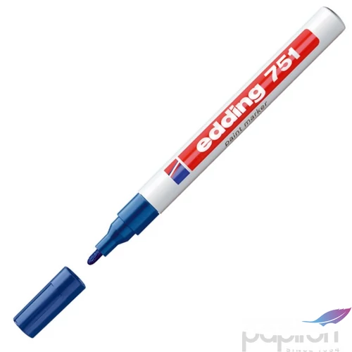 Edding 751 kerek hegyű kék lakkmarker 1-2mm jelölésre Üveg, porcelán, műanyag, fém