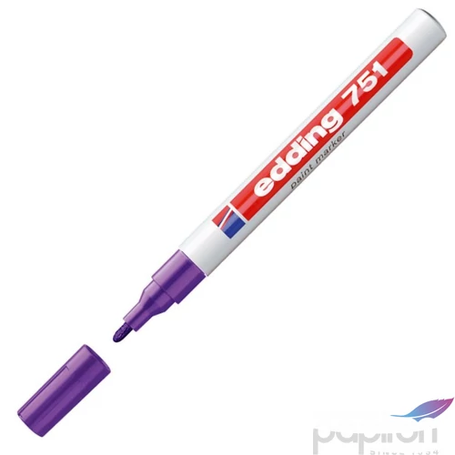 Edding 751 kerek hegyű lila lakkmarker 1-2mm jelölésre Üveg, porcelán, műanyag, fém
